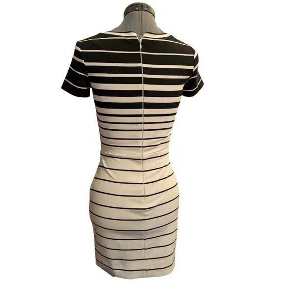 Bec & Bridge black and white striped bodycon cut out dress size 2 Bec & Bridge black and white striped bodycon cut out dress size 2